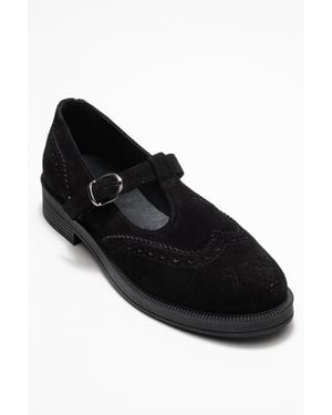Janney Läder Rem Loafers