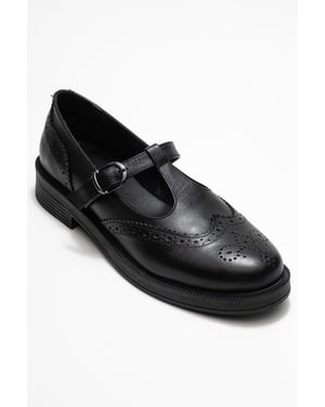 Janney Leren Band Loafers