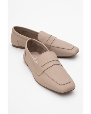 Morne Leren Loafers Dames