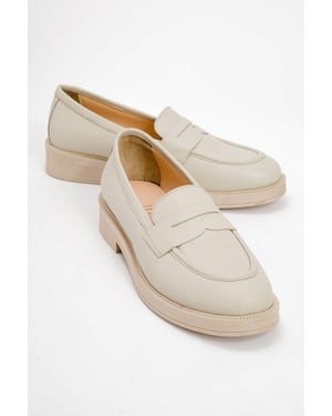Bree Platå Penny Läder Loafer