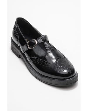 Janney Leren Band Loafers