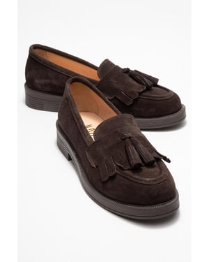 Milly Leren Kwast Loafer