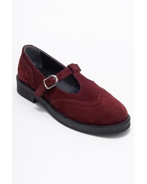 Janney Läder Rem Loafers