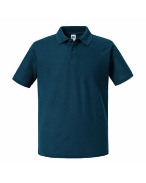 Russell Mens Authentic Eco Polo Shirt (Petrol Blue)