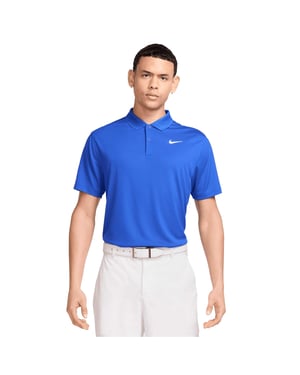Nike Mens Victory Solid Polo Shirt (Game Royal/White)