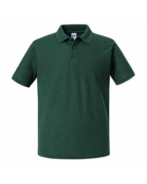 Russell Mens Authentic Eco Polo Shirt (Bottle Green)