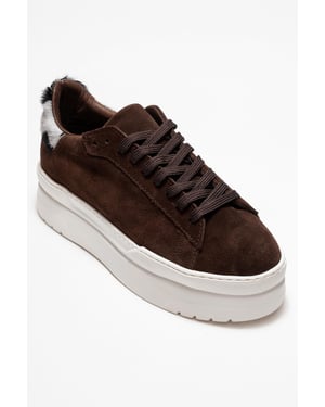 Anabel Leren Platform Sneakers Dames