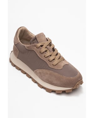 Amanda Leren Sneakers Dames