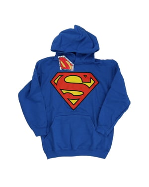 DC Comics Jongens Superman Logo Hoodie (Koningsblauw)