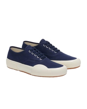 Superga Unisex Volwassenen 2430 Deck Canvas Sneakers (Marineblauw/Off White)