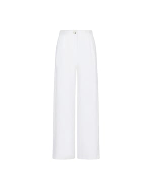 Armani Exchange Dames/Dames Effen Broek (Wit)