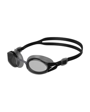Speedo Heren Mariner Pro 2024 zwembril (Zwart/Wit)