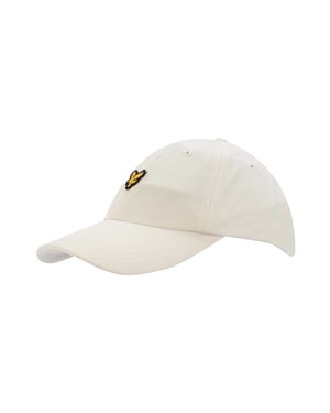 Lyle & Scott Basebollkeps med broderad logotyp (Vit)