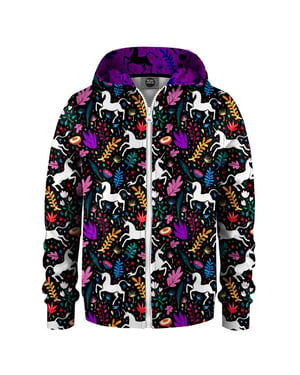 "Folk Unicorn" Zip Hoodie