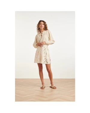 Smashed Lemon Feestelijke mini-rok met glitterende lovertjes print |