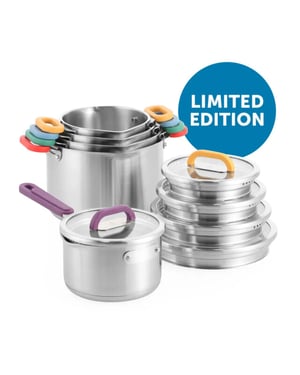 BK Cookware Bk arts&crafts limited edition 5-delig rvs kookpannenset