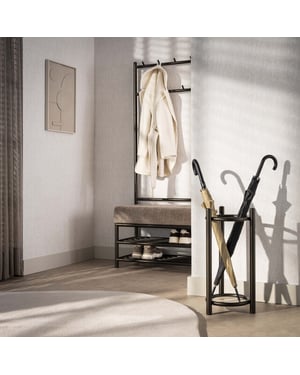 Hoyz paraplubak luno rond drift brown