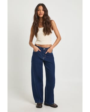 The Mid Waist Barrel Jean