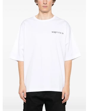 Vertical Back Logo T-Shirt in White