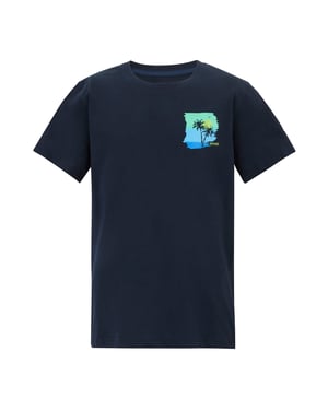 Regatta Childrens/Kids Bosley Back Print T-Shirt (Navy)