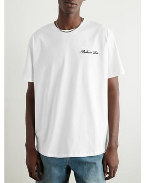 Logo Embroidered T-Shirt in White