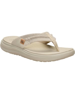 HEYDUDE Finn Flip Polyester Heren Tan Sandalen