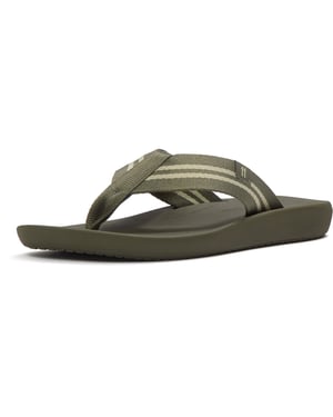 Fitflop iQushion Polyester Heren Flip-Flops in Diep Olijf/Salie Groen