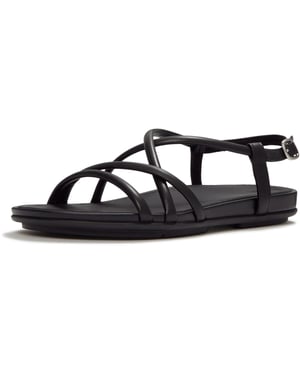 Fitflop Gracie Crystal Leer Dames Sandalen Zwart