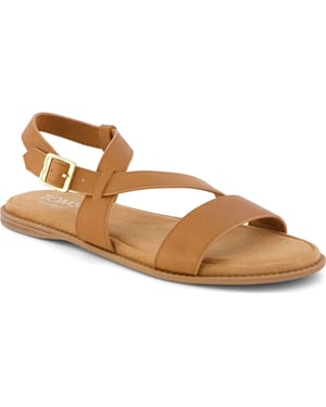TOMS Mar Leren Dames Sandalen in Bruine Suiker
