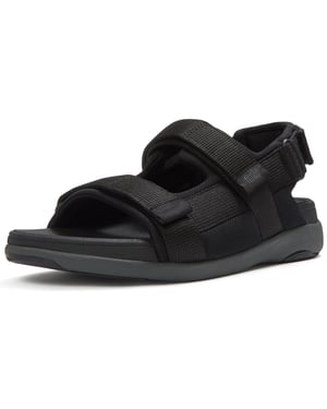 Fitflop F-Mode Go Polyester Heren Zwarte Sandalen