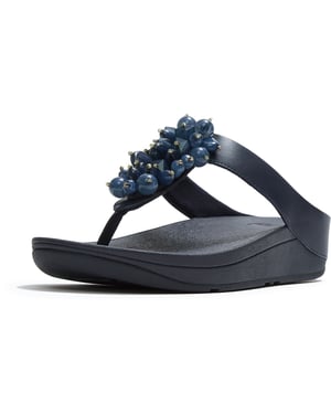 Fitflop Fino Tårem Polyuretan Damsandal i Mörknavy