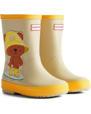 Hunter Kids First Bear Print Boot Rubber Kid's Bear Print Wellington Boots