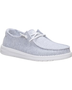 HEYDUDE Wendy Stretch Jersey Textil Kvinna Ljusgrå Loafers