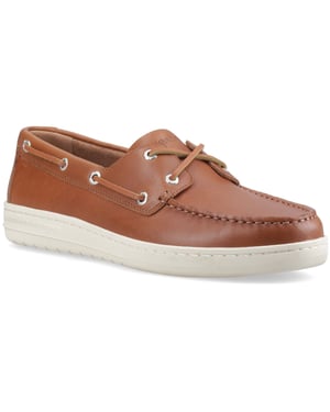Sperry Strake 2-öga Båtläder Herr Öppen Tan Båtskor