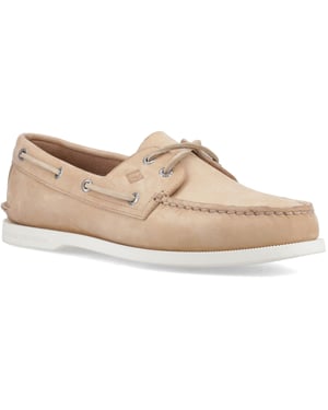 Sperry Authentic 2 Eye Boot Leer Heren Linnen Multi Boten Shoes
