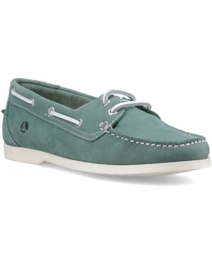 Sperry Balboa 2 Eye Boat Nubuck Women's Green Boat Shoes