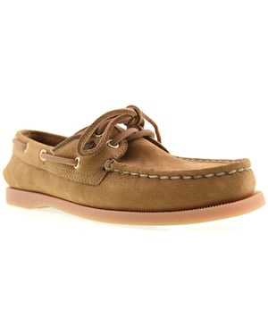 Sperry Authentic 2 Eye Boat Leather Women's Tan Boat Shoes