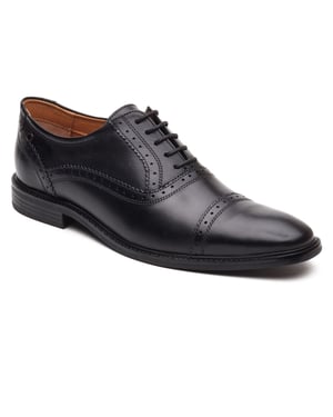 Base London Ascot Oxford Leren Heren Zwarte Oxford Schoenen