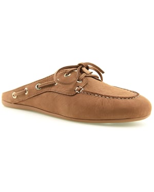 Sperry Slimboat Leren Dames Tan Mules