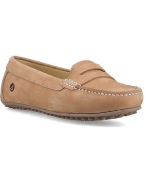Sperry Tubarao Slip On Nubuck Dames Tan Moccasins Schoenen