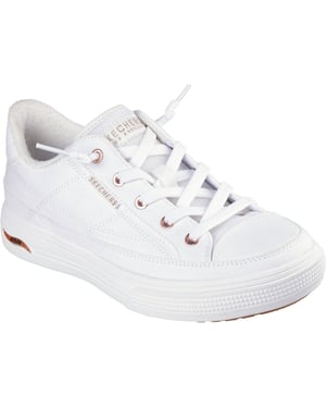 Skechers Arch Fit Arcade - Meet Ya There Textil Kvinnors Vita Sneakers