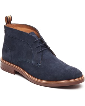 Base London Lincoln Chukka Leren Heren Navy Boots