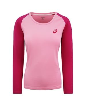 Asics Essentials Colourblock Womens Pink Top