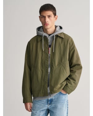 Mens Dull Pistacchio Nylon Jacket