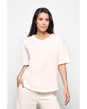 Caroline Tensen Emma Sweat Tee Off White