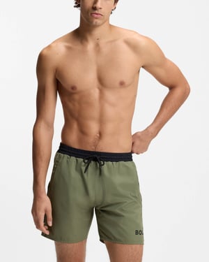 Zeesterren Zwemshorts in kaki