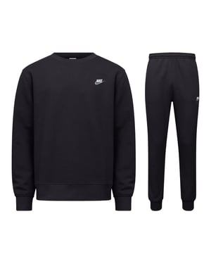 Nike Sportswear Club Men’s Fleece Crew Tracksuit Black