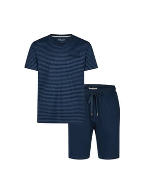 Phil & Co Essential shortama heren korte pyjama set /gestreept