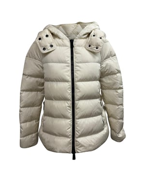 Moncler Chitalpa Down Puffer Jacket in White Polyamide