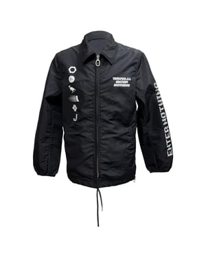 Lanvin Enter Nothing Printed Bomber Jacket in Black Nylon